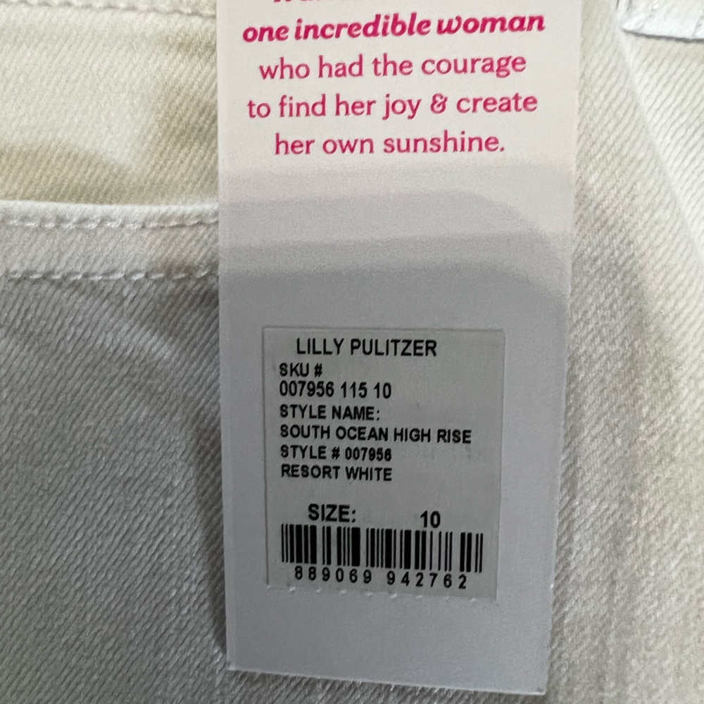 Lily Pulitzer 29" South Ocean High-Rise Skinny Jean size 10 - Picture 5 of 9